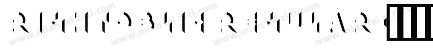 RightOblic Regular字体转换
